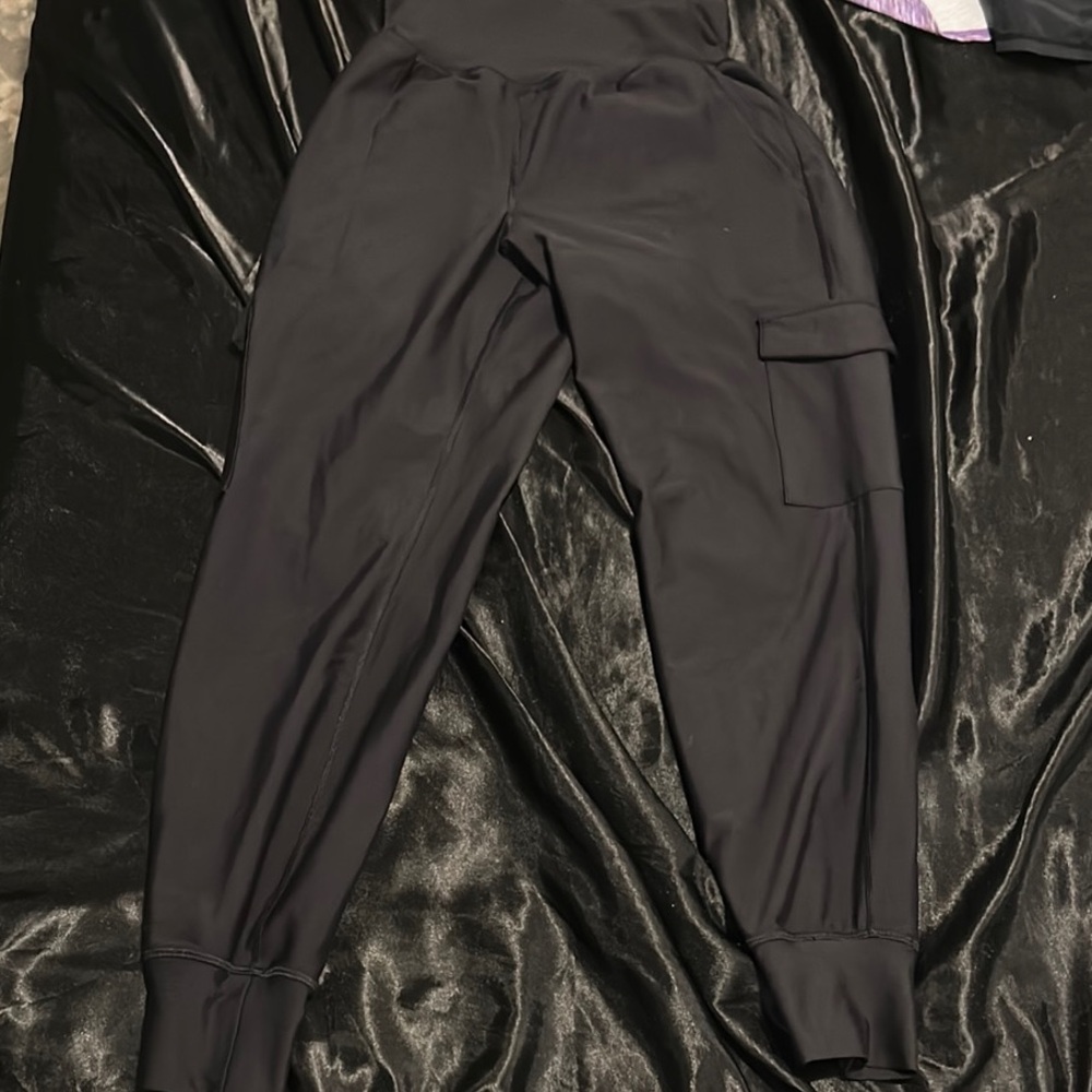 Black Jogger Pants with Pocket